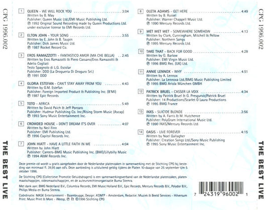 Various - The Best Live (CD) Compact Disc Goede Staat "VINYLSINGLES.NL"