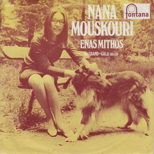 Nana Mouskouri - Enas Mithos Vinyl Singles Vinyl Very Good (VG) <br> Hoes Good Plus (G+)