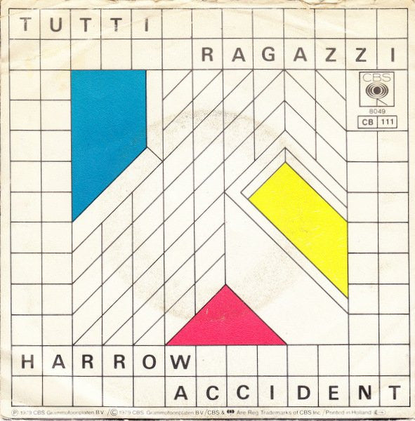 Nits - Tutti Ragazzi Vinyl Singles Vinyl Very Good (VG) <br> Hoes Good Plus (G+)