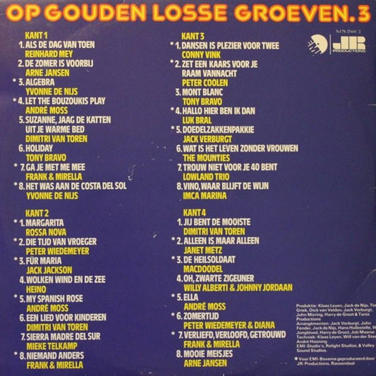 Various - Op Gouden Losse Groeven 3 (LP) Vinyl LP Dubbel Vinyl Zeer Goed / Hoesje Goed "VINYLSINGLES.NL"