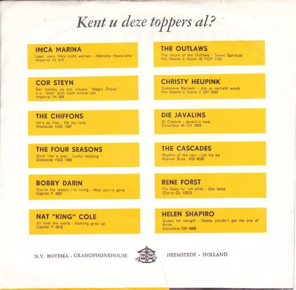 Adamo - Crier Ton Nom Vinyl Singles