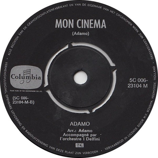 Adamo - Petit Bonheur Vinyl Singles Media VG+ / Sleeve Generic