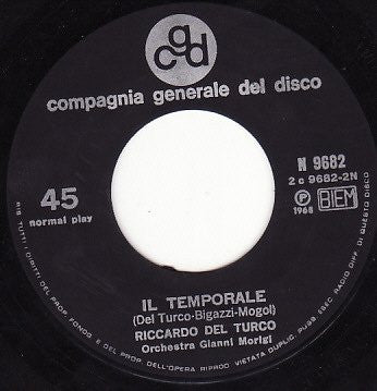 Riccardo Del Turco - Luglio Vinyl Singles Vinyl Very Good (VG) <br> Hoes Good Plus (G+)