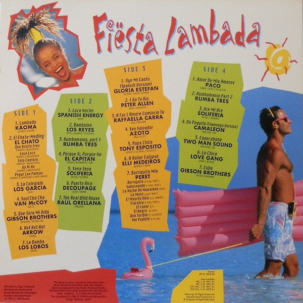 Various - Fiesta Lambada (LP) Vinyl LP Dubbel Vinyl Very Good (VG) <br> Hoes Good Plus (G+)