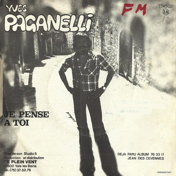 Yves Paganelli - Je Pense A Toi