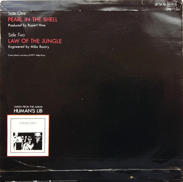 Howard Jones - Pearl In The Shell Vinyl Singles Vinyl Very Good (VG) <br> Hoes Good Plus (G+)