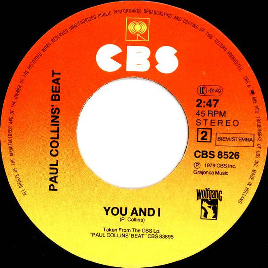 Paul Collins' Beat - Rock 'N Roll Girl (B-Keus) Vinyl Singles Vinyl Zeer Goed / Hoesje Generic "VINYLSINGLES.NL"