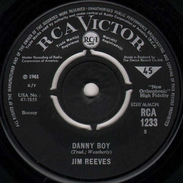 Jim Reeves - The Blizzard Vinyl Singles Vinyl Goed / Hoes Generic