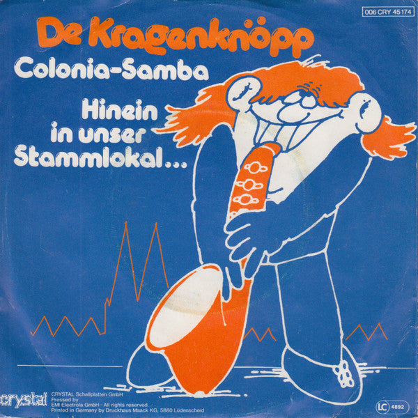 Krageknöpp - Colonia-Samba Vinyl Singles Vinyl Very Good (VG) <br> Hoes Good Plus (G+)