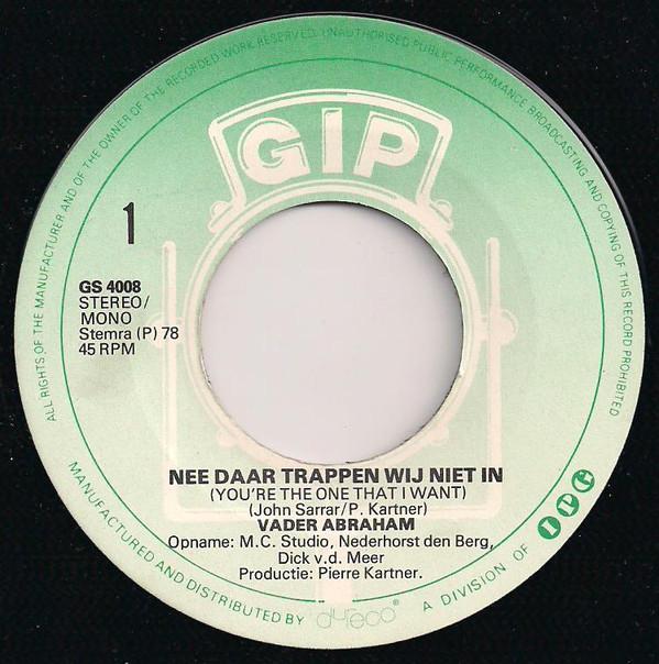 Vader Abraham Met De Ruimtesmurfen - Nee Daar Trappen We Niet In Vinyl Singles Vinyl Very Good (VG) <br> Hoes Generic