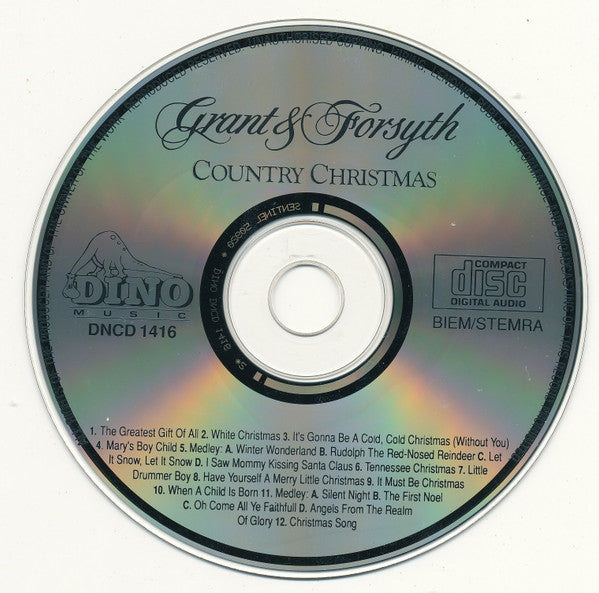 Grant & Forsyth - Country Christmas (CD) Compact Disc Goede Staat