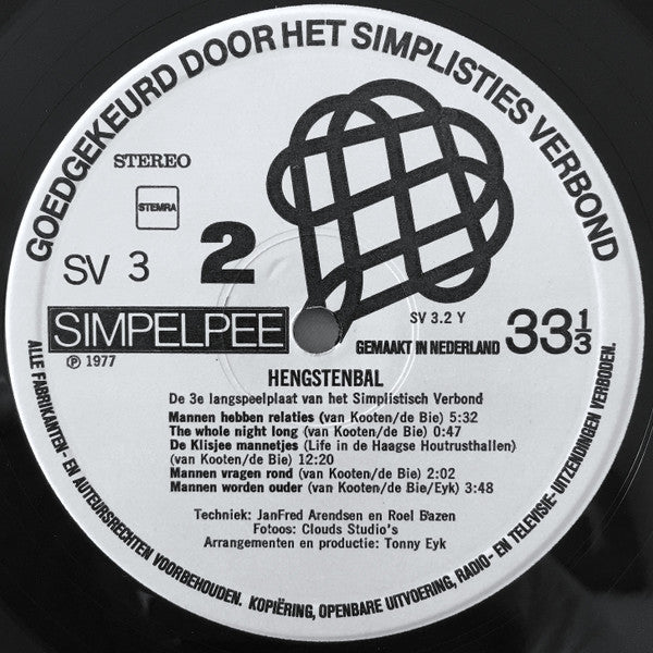 Simplisties Verbond - Hengstenbal (LP) 97-97914 Vinyl LP
