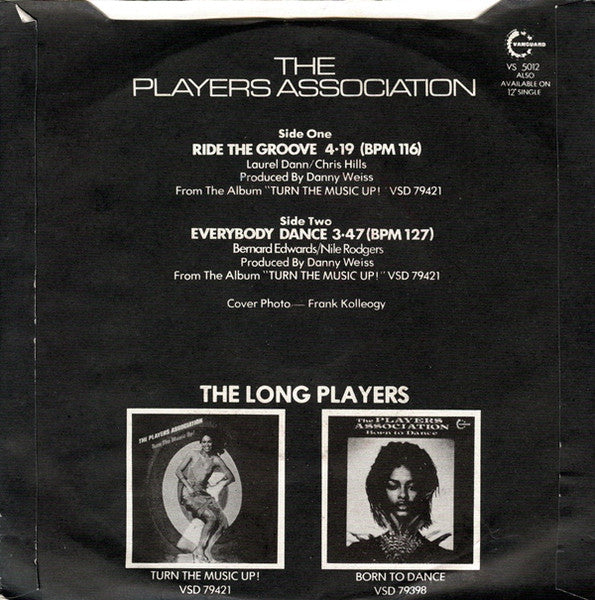 Players Association - Ride Groove Vinyl Singles Vinyl Very Good (VG) <br> Hoes Good Plus (G+)
