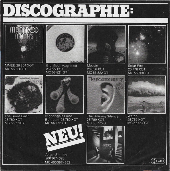 Manfred Mann's Earth Band - Don't Kill It Carol Vinyl Singles Vinyl Very Good (VG) <br> Hoes Good Plus (G+)