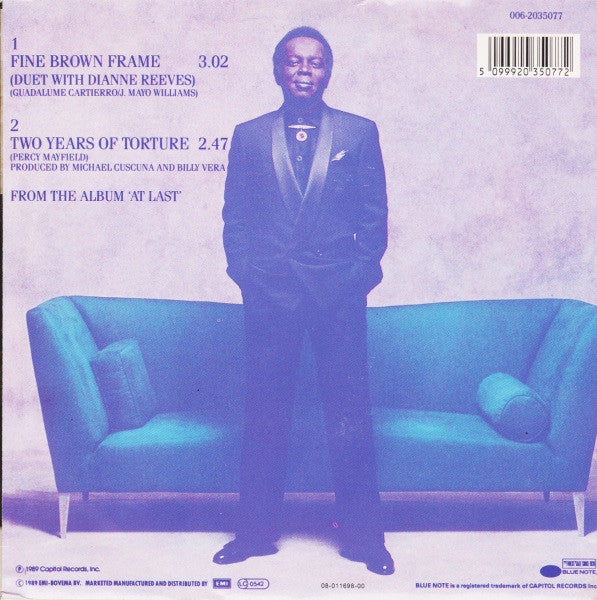 Lou Rawls & Dianne Reeves – Fine Brown Frame Vinyl Singles Vinyl Very Good (VG) <br> Hoes Good Plus (G+)