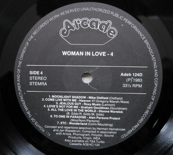 Various - Woman In Love Volume 4 (LP) 42044 Vinyl LP Vinyl Very Good (VG) <br> Hoes Good Plus (G+)