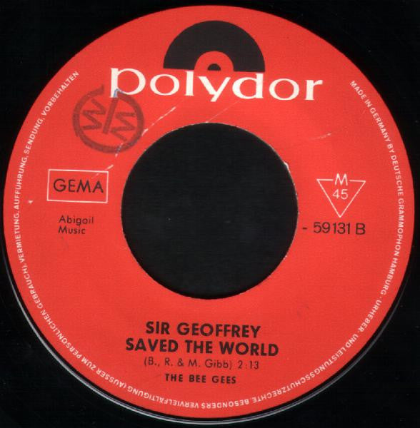 Bee Gees - World Vinyl Singles Vinyl Very Good (VG) <br> Hoes Generic