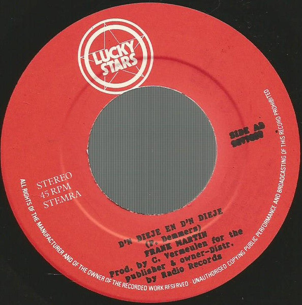 Frank Martin - Zeg Maar Hallo Vinyl Singles Vinyl Very Good (VG) <br> Hoes Good Plus (G+)