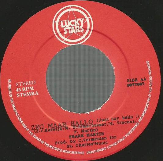 Frank Martin - Zeg Maar Hallo