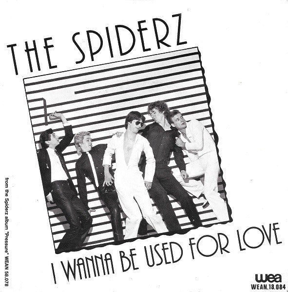 Spiderz - I Wanna Be Used For Love Vinyl Singles Vinyl Very Good (VG) <br> Hoes Good Plus (G+)