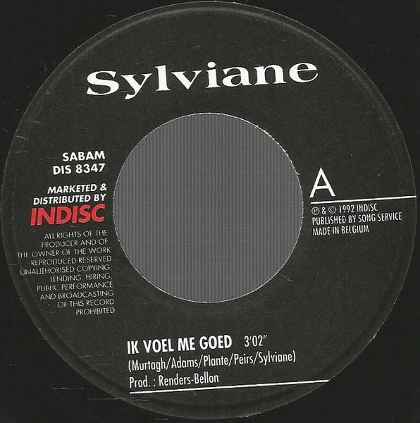 Sylviane - Ik Voel Me Goed Vinyl Singles