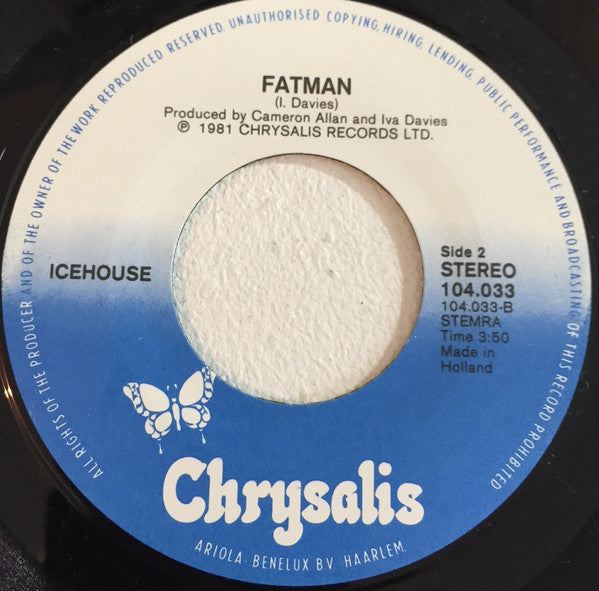 Icehouse - Can't Help Myself Vinyl Singles Vinyl (VG) <br> Hoes Generic