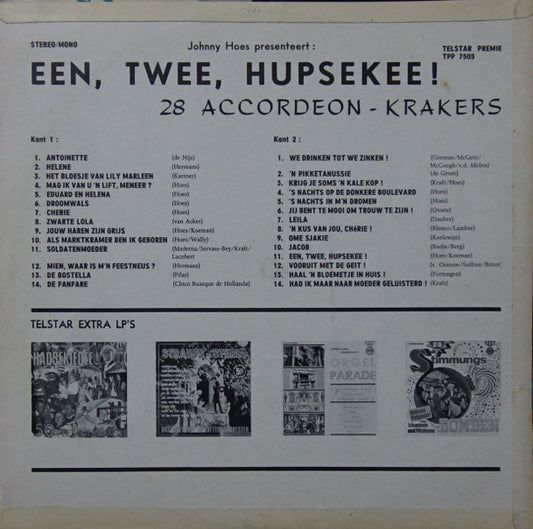 Various - Een, Twee, Hupsekee! - 28 Accordeonkrakers (LP) Vinyl LP Vinyl Zeer Goed / Hoesje Goed "VINYLSINGLES.NL"
