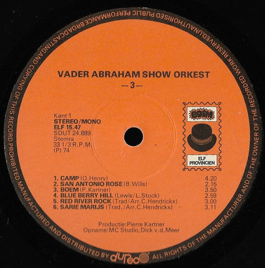 Vader Abraham Show Orkest - Vader Abraham Show Orkest 3 (LP) 49865