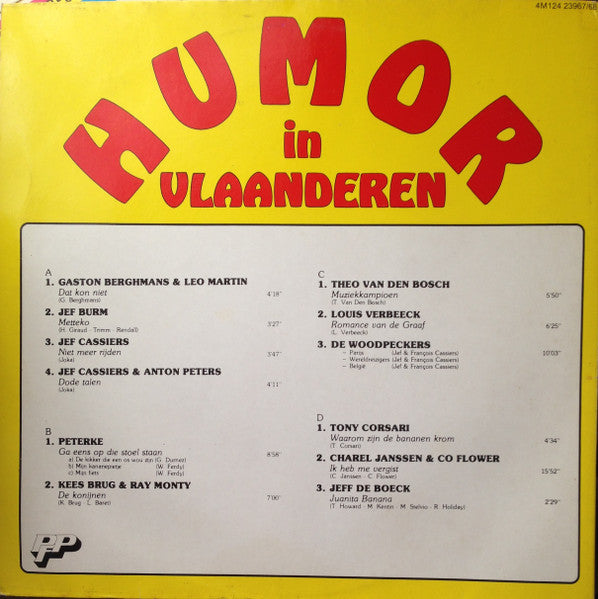Various – Humor In Vlaanderen (LP) Vinyl LP Dubbel Vinyl Very Good (VG) <br> Hoes Good Plus (G+)