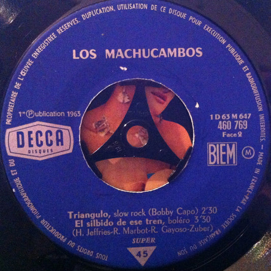 Los Machucambos - Quand Je Danse Avec Vinyl Singles EP Vinyl Zeer Goed / Hoesje Generic "VINYLSINGLES.NL"