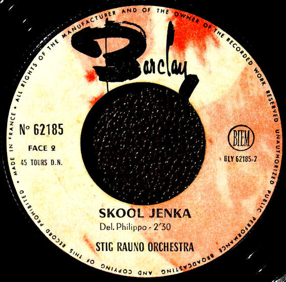 Stig Rauno - Letkiss Vinyl Singles Vinyl Very Good (VG) <br> Hoes Good Plus (G+)