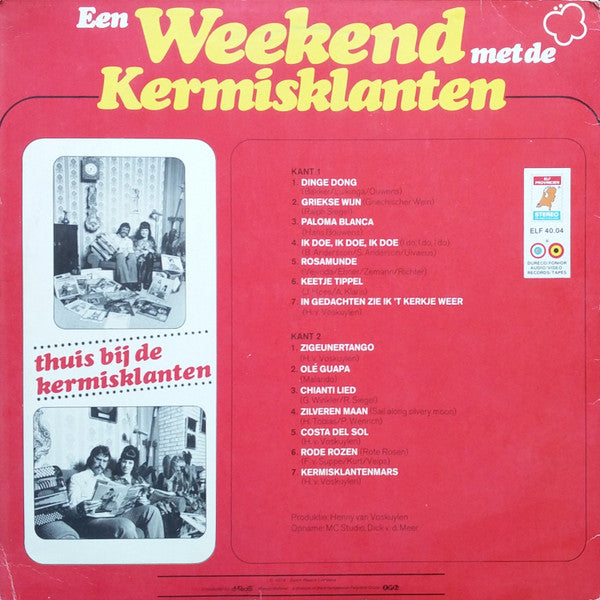 Kermisklanten - Een Weekend Met De Kermisklanten (LP) Vinyl LP Vinyl Very Good (VG) <br> Hoes Good Plus (G+)