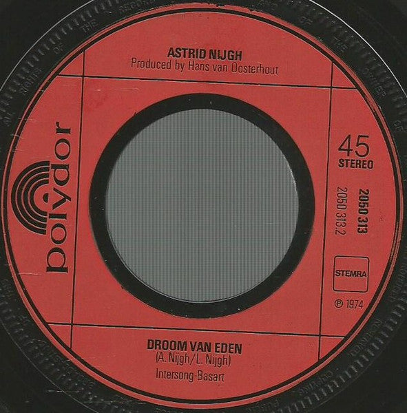 Astrid Nijgh - De Nacht Vinyl Singles Vinyl Very Good (VG) <br> Hoes Good Plus (G+)