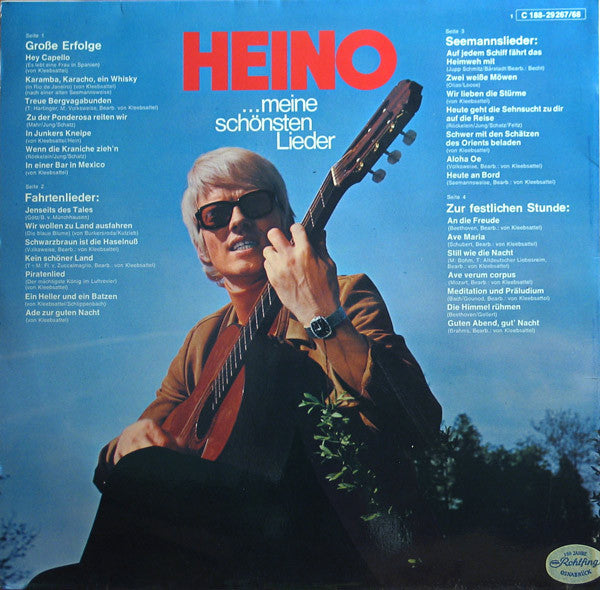Heino - ...Meine Schönsten Lieder (LP) Vinyl LP Dubbel Vinyl (VG) <br> Hoes (G+)