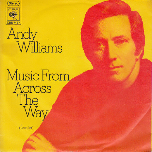Andy Williams - Music From Across The Way Vinyl Singles Vinyl Very Good (VG) <br> Hoes Good Plus (G+)