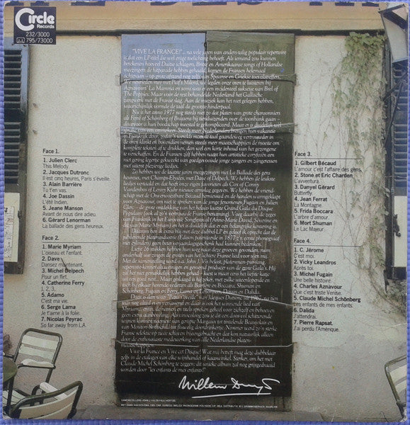 Various - Vive La France - Alle Grote Franse Successen (LP) Vinyl LP Dubbel Vinyl Very Good (VG) <br> Hoes Good Plus (G+)