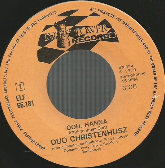 Duo Christenhusz - Ooh, Hanna