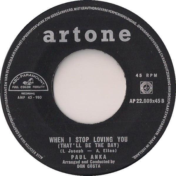 Paul Anka - You Are My Destiny Vinyl Singles Vinyl Goed / Hoes Generic