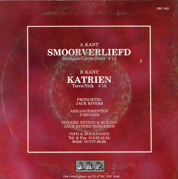 Tony Servi - Smoorverliefd 40538 Vinyl Singles Vinyl Very Good (VG) <br> Hoes Good Plus (G+)