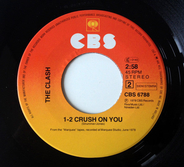 Clash - Tommy Gun Vinyl Singles Vinyl Very Good (VG) <br> Hoes Generic