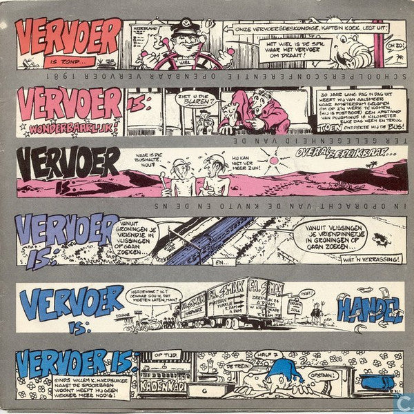 Bram Vermeulen En De Toekomst - Tien Ton Op Wielen Vinyl Singles Vinyl Very Good (VG) <br> Hoes Good Plus (G+)