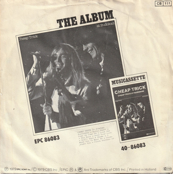 Cheap Trick - Surrender Vinyl Singles Vinyl Goed / Hoes Sticker