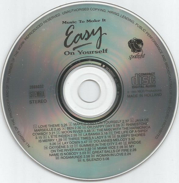 Various - Music To Make It Easy On Yourself (CD) Compact Disc Goede Staat