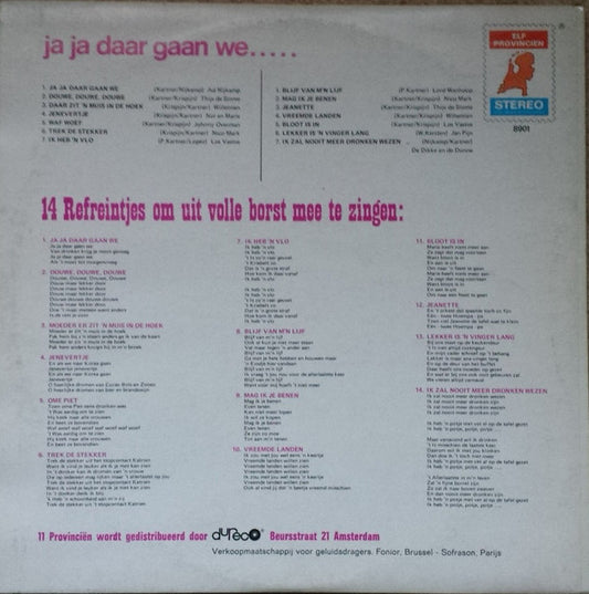 Various - Ja Ja Daar Gaan We.... (LP) Vinyl LP Vinyl Zeer Goed / Hoesje Goed "VINYLSINGLES.NL"