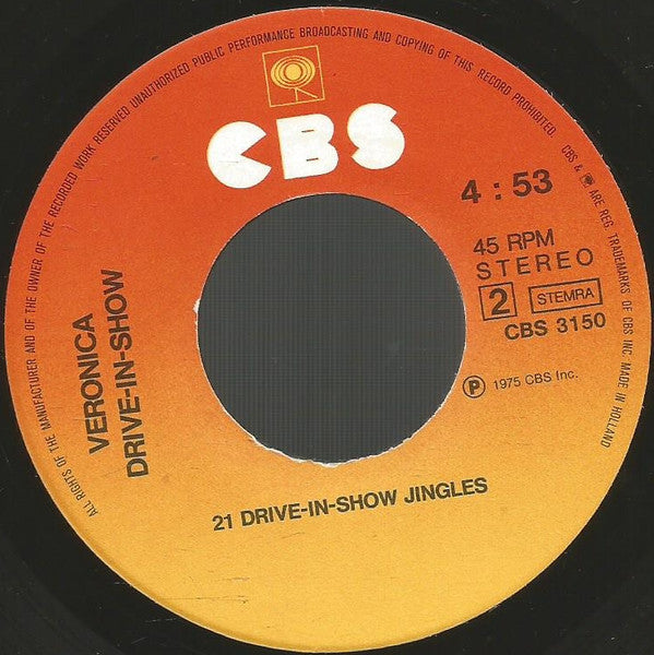 Cliff Nobles & Co - Tune Van De Veronica Drive-In-Show & 21 Drive-In-Show Jingles Vinyl Singles