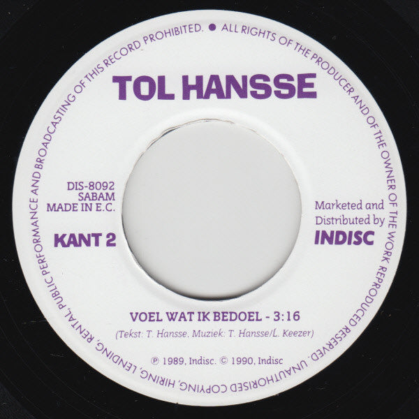 Tol Hansse - Surfen, Surfen. Ik Ga Lekker Surfen Vinyl Singles