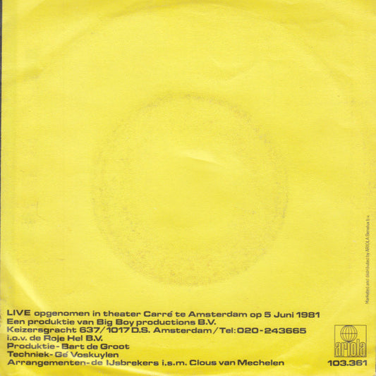 Freek De Jonge & De IJsbrekers - Freek, Doe Me Een Lol 33621 Vinyl Singles Vinyl Zeer Goed / Hoesje Goed "VINYLSINGLES.NL"