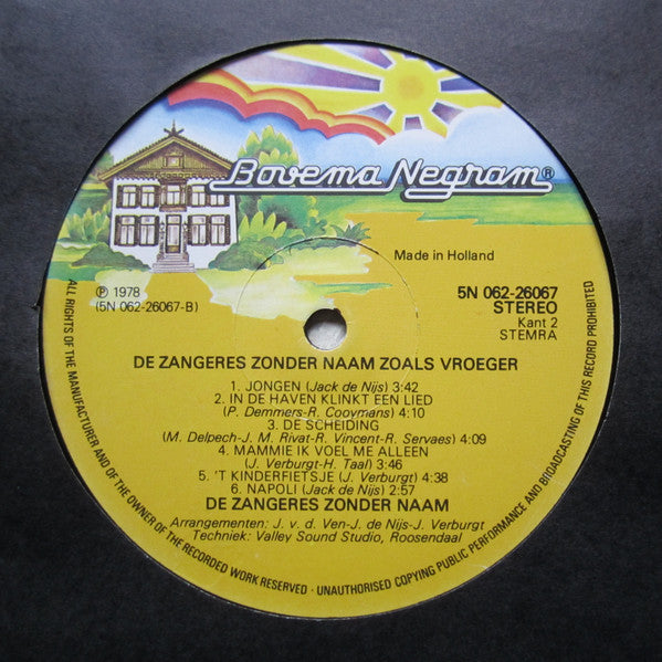 Zangeres Zonder Naam - Zoals Vroeger (LP)