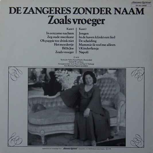 Zangeres Zonder Naam - Zoals Vroeger (LP) Vinyl LP