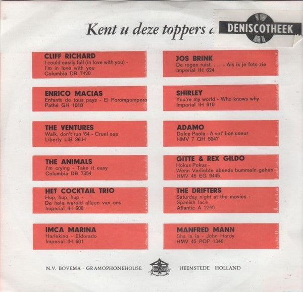 Imca Marina - Heel De Wereld Kun Je Kopen 41356 Vinyl Singles Vinyl Very Good (VG) <br> Hoes Good Plus (G+)